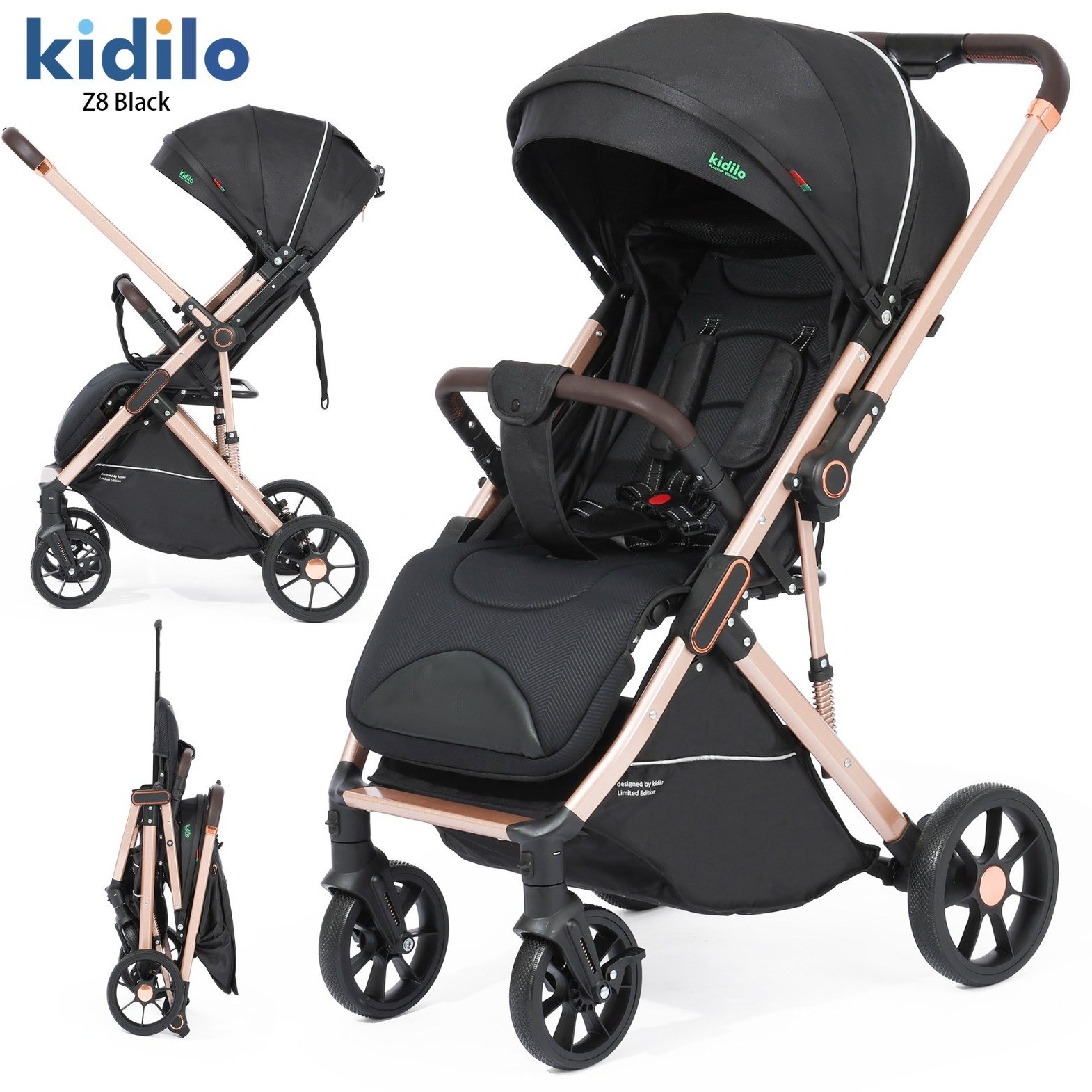 کالسکه چمدانی کیدیلو مدل Z8 رو به مادر